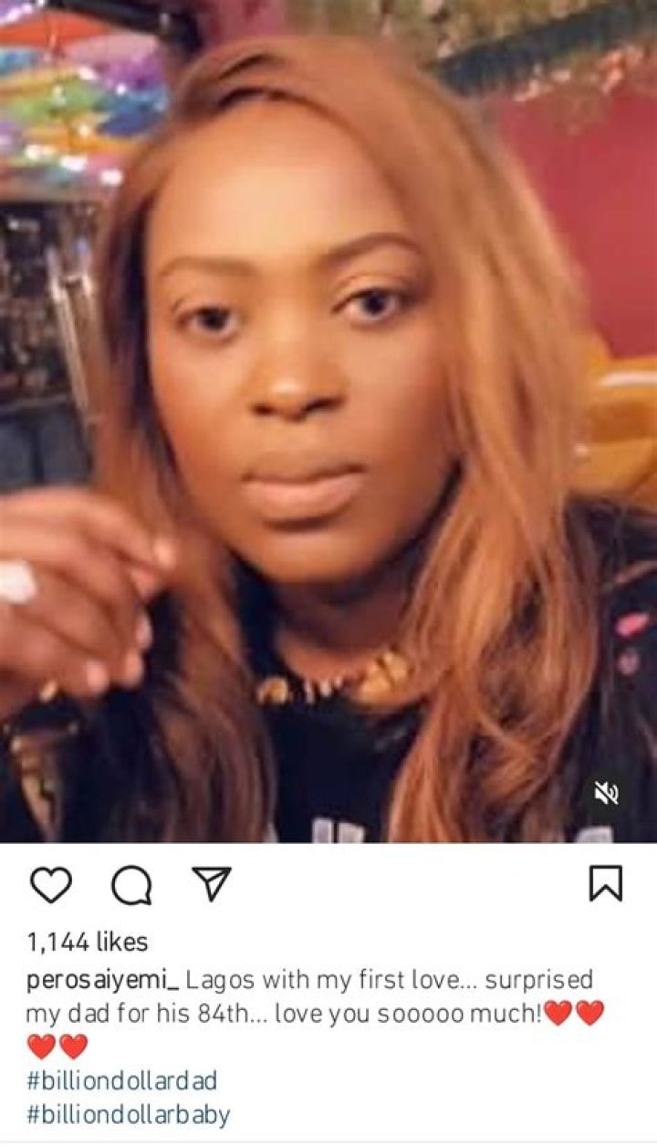 
2face’s Babymama, Pero Adeniyi Surprises Father On His Birthday 
