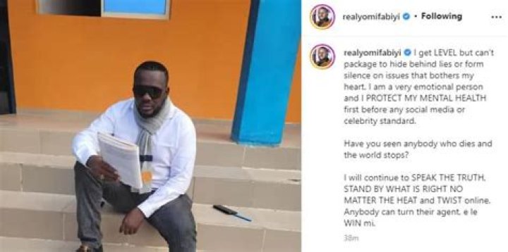 
“I Am A Very Emotional Person And I Protect My Mental Health” Yomi Fabiyi Fires Critics Over His Reactions To Babymama’s Allegations 